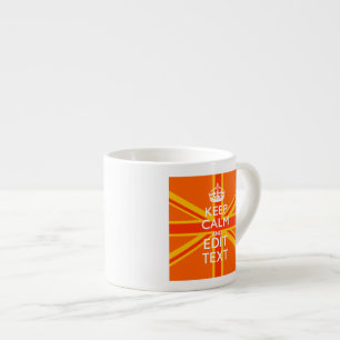 Orange Union Jack British Flagga Swag Espressomugg