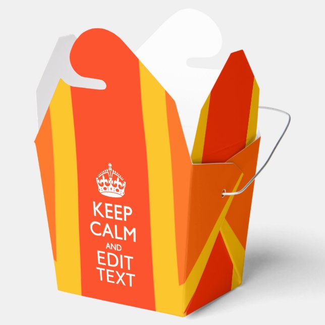 Orange Union Jack British Flagga Swag Presentaskar (Öppnad)