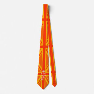 Orange Union Jack British Flagga Swag Slips