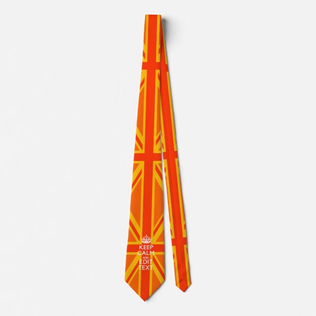 Orange Union Jack British Flagga Swag Slips (Framsida)