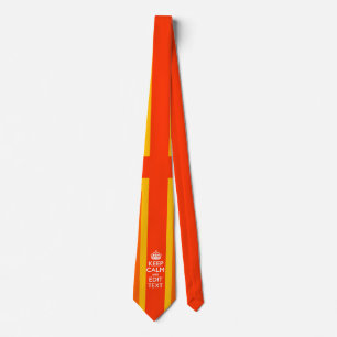 Orange Union Jack British Flagga Swag Slips