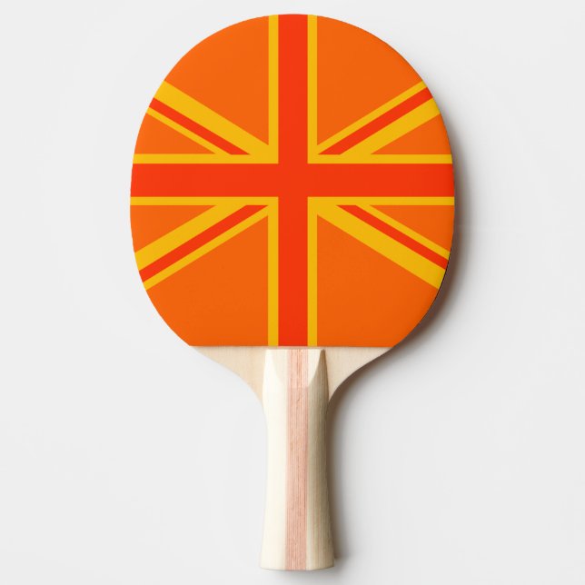 Orange Union Jack Pingisracket (Framsidan)