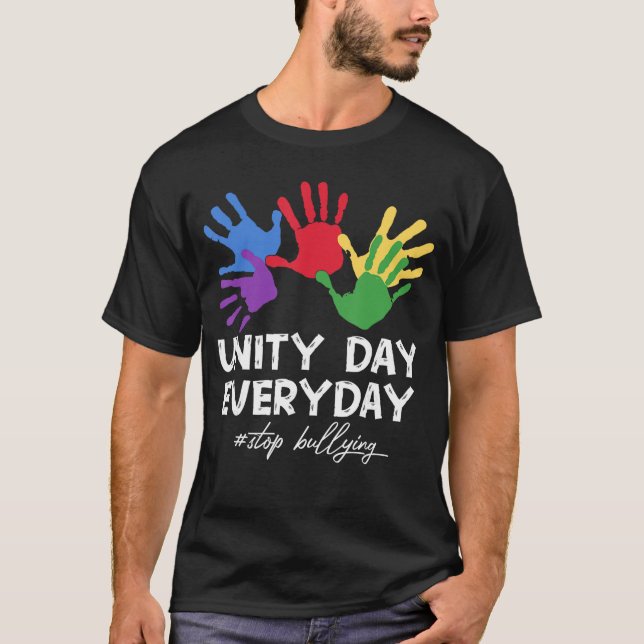 Orange Unity Day Everyday Bullying Prevention Awar T Shirt (Framsida)