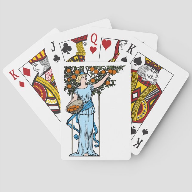 Orange Uppspelningskort för majs Casinokort (Baksidan)