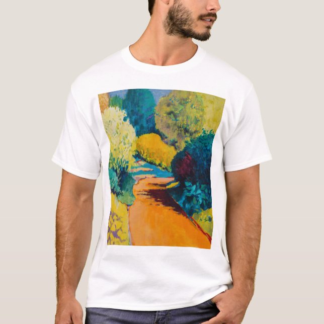 Orange väg tee shirt (Framsida)