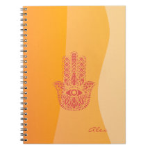 Orange Vågar Simple Red Hamsa Personlig
