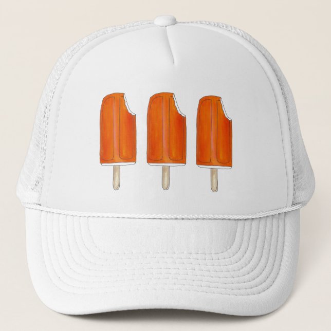 Orange Vanilla Ice Cream Creamsicle Pops Popsicles Truckerkeps (Framsida)