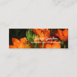 Orange Vår 1 - Florfotografi Mini Visitkort