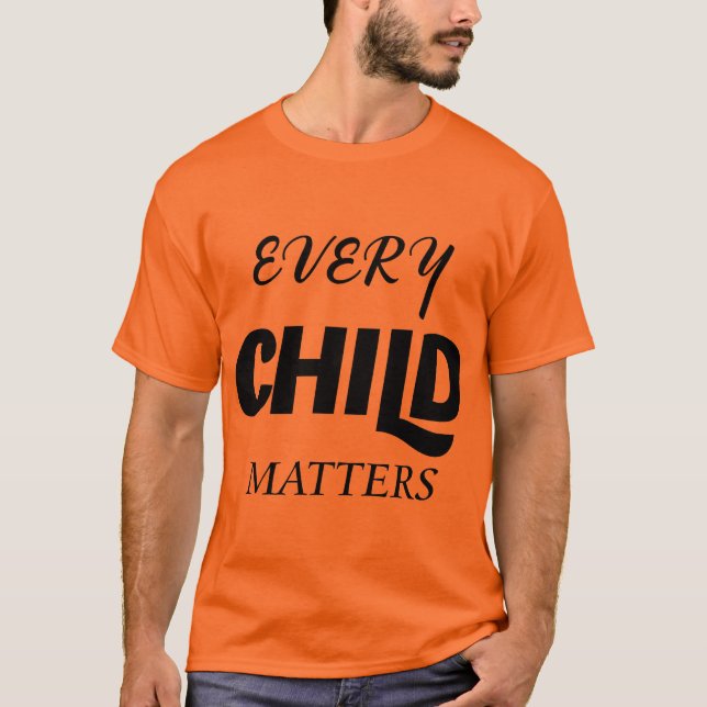 Orange - vardagstecken t shirt (Framsida)
