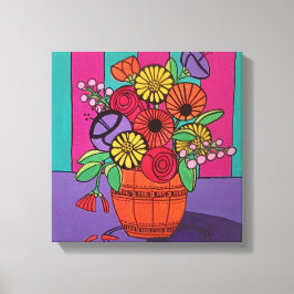 Orange Vas-utdraget Kanvastryck