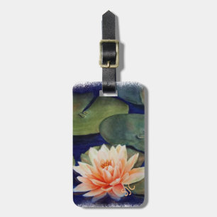 ORANGE VATTEN LILY PERSONLIG LUGGAGE TAG BAGAGEBRICKA