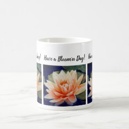 Orange Vatten Lily Watercolor Flower Kaffemugg