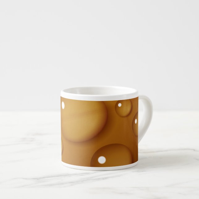 Orange Vatten Struktur Espressomugg (Framsida höger)