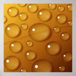 Orange Vatten Struktur Poster