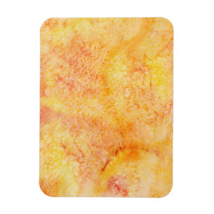 Orange vattenfärgbakgrund magnet