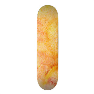 Orange vattenfärgbakgrund skateboard bräda 21,5 cm