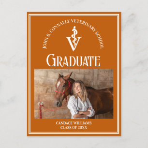 Orange Veterinary School Photo Studenten Vykort