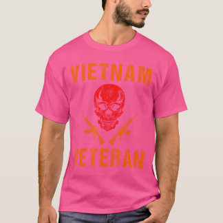 Orange Vietnam Veteran - Skull och vapen T Shirt
