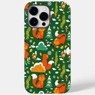 Orange Vild Vinterskog hösten Fox