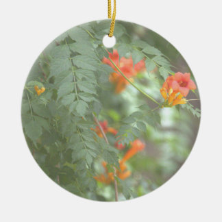 Orange vilda blommor ornament