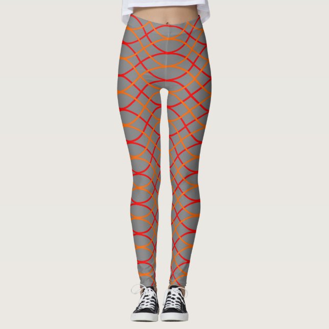 Orange Vinkarare Leggings (Framsida)