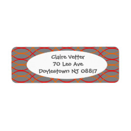 Orange Vinkarare Returadress Etikett