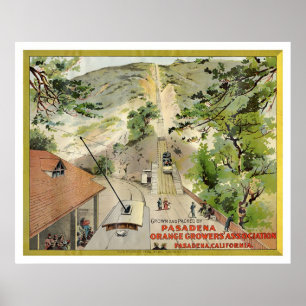 Orange Vintage etikett Poster