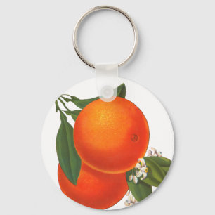 Orange Vintage Låda Art Nyckelring