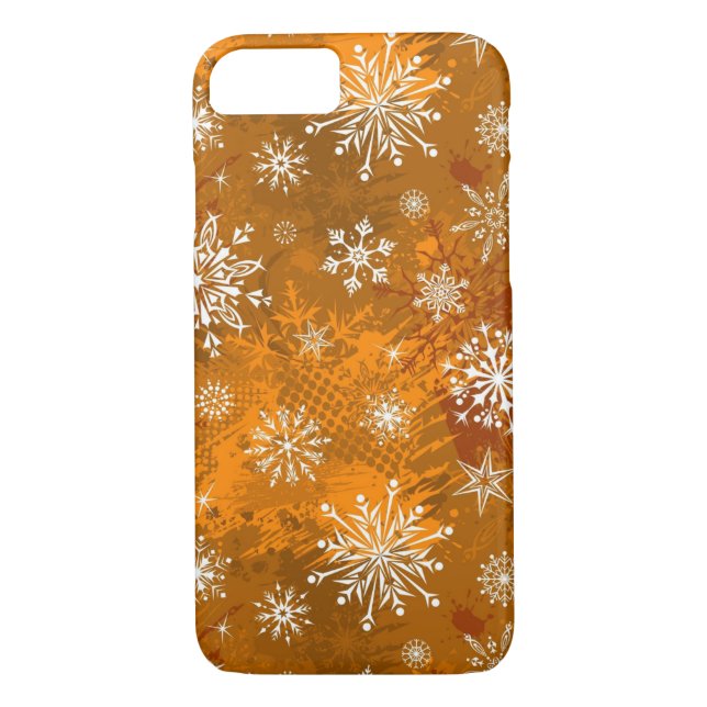 Orange vinter Case-Mate iPhone skal (Baksida)
