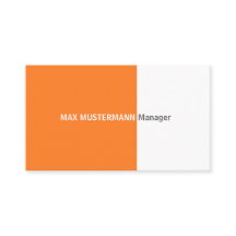 Orange Visitenkarte