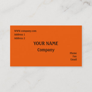 Orange Visitkort