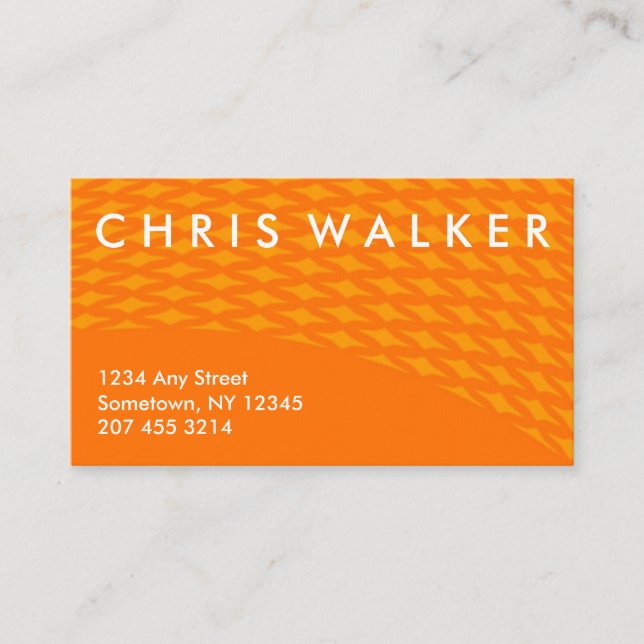 Orange visitkortar för visitkort (Framsida)