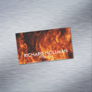 Orange Visitkortmagnet