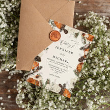 Orange & vit Blommigt Rustic Bröllop