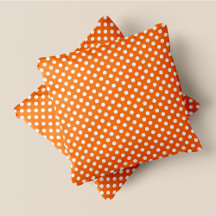 Orange & vit Chic Polka dots