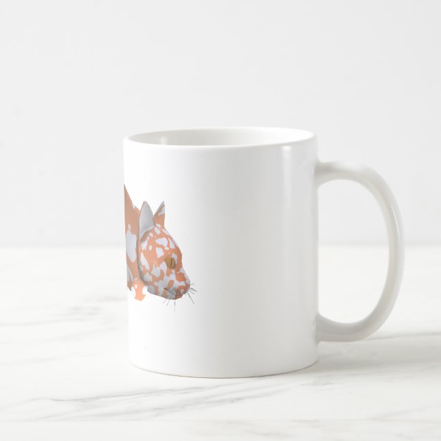 Orange-vit fläckig malfisk kaffemugg (Höger)