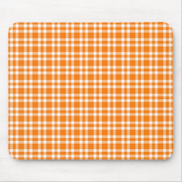 Orange Vit Karomott Mönster Musmatta