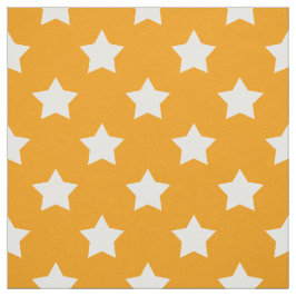 Orange Vita stjärnor Mönster dekorativ textil