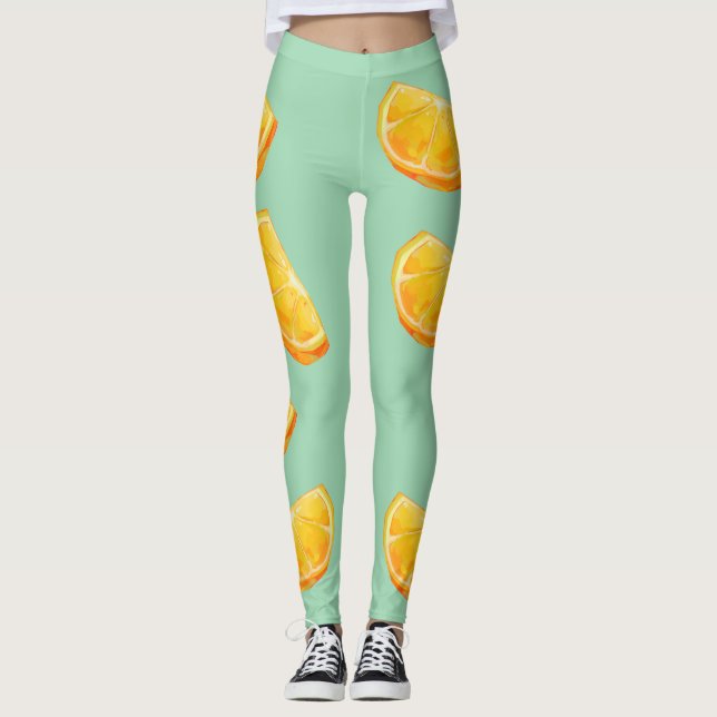 Orange, vitamine C Leggings (Framsida)