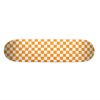 Orange- & vitschackbrädeSkateboard Skateboard Bräda 20 Cm
