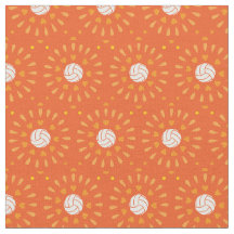 Orange Volleybollar Kaleidoscope Mönster