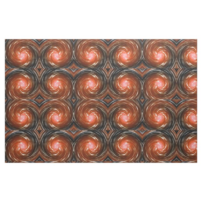 Orange Vrid Abstrakt Art Tyg (Fat Quarter)