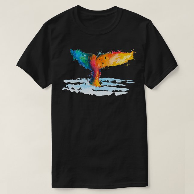 Orange Watercolor Illustration T Shirt (Design framsida)