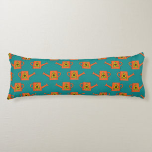 Orange Watering Can med solros Kroppskudde