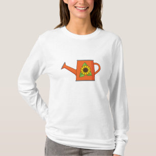 Orange Watering Can med solros T Shirt