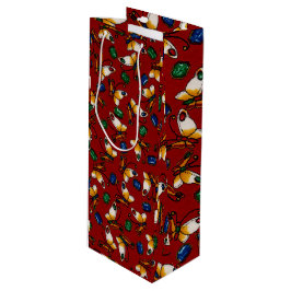 Orange white Butterflies, Emerald, Sapphire på red