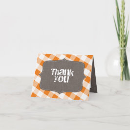 Orange & White Gingham Canvas Tack. Tack Kort