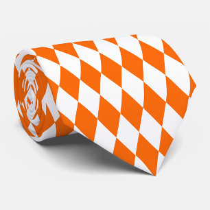 Orange White Harlequin Diamonds Checkerss Design Slips
