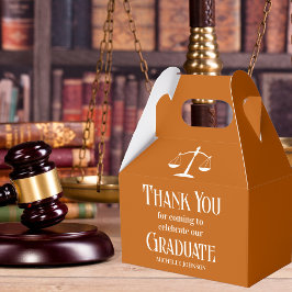 Orange White Law School Anpassningsbar Studentfest Presentaskar