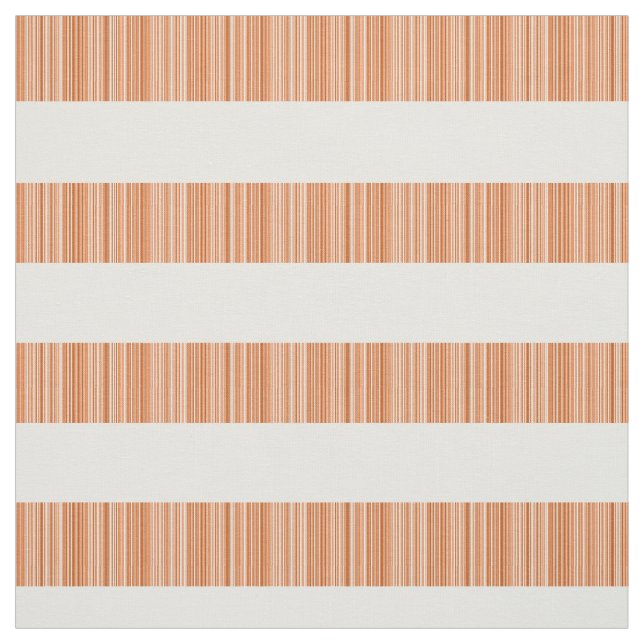 Orange White Modern Rand Fabric Tyg (Provkarta)